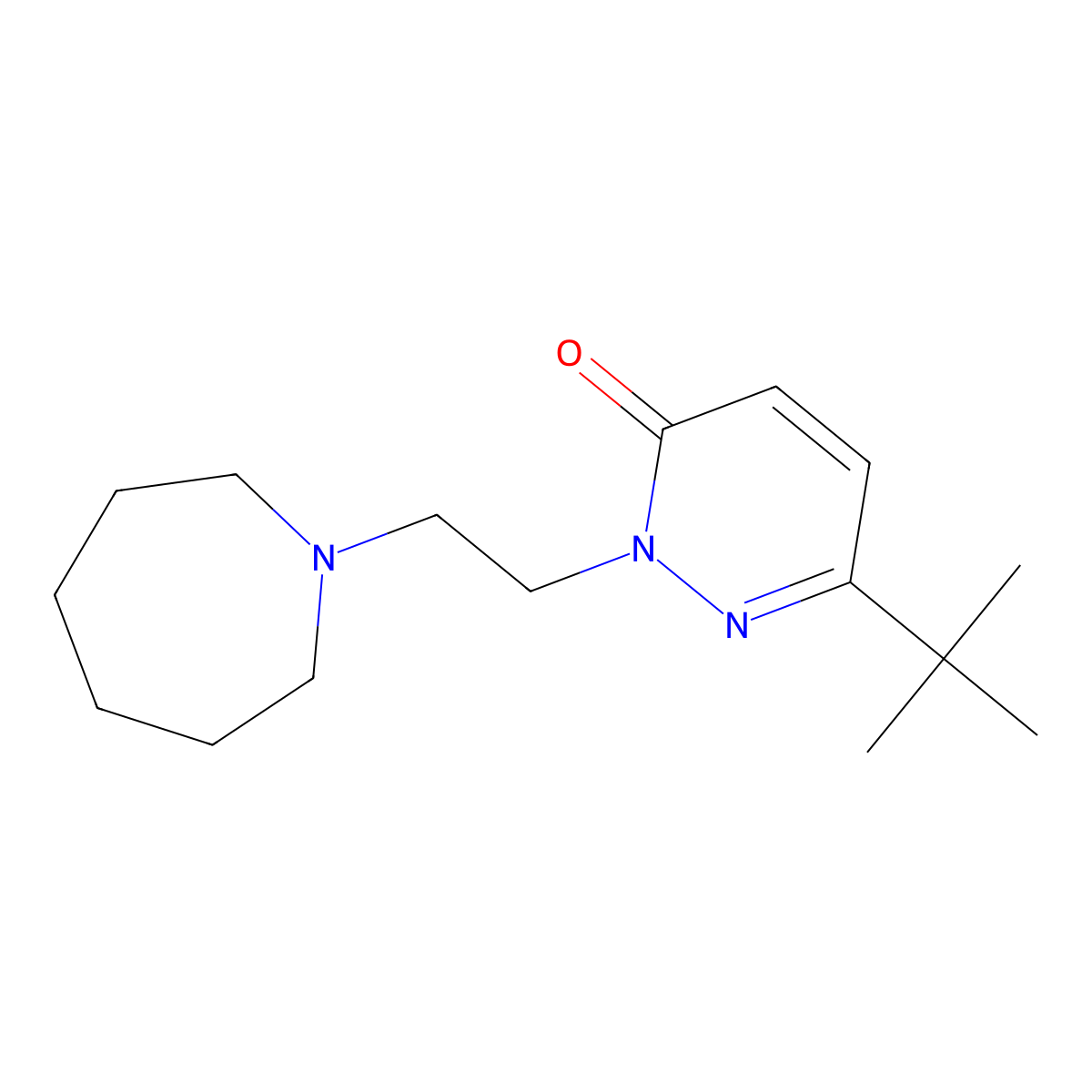 2-[2-(Azepan-1-yl)ethyl]-6-tert-butyl-2,3-dihydropyridazin-3-one molecular structure, CAS 2199604-23-2