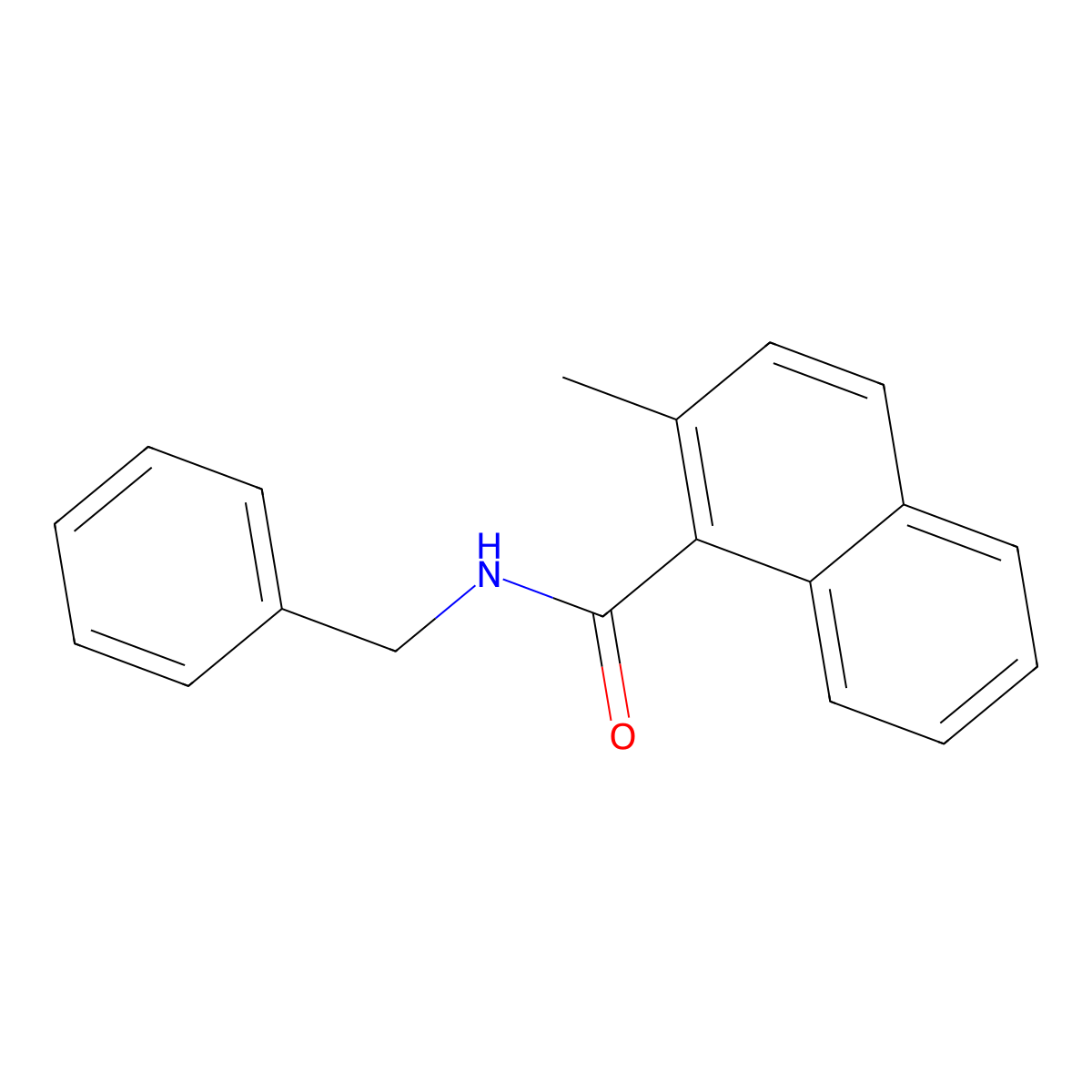 2-Methyl-N-(phenylmethyl)-1-naphthalenecarboxamide molecular structure, CAS 2199643-94-0