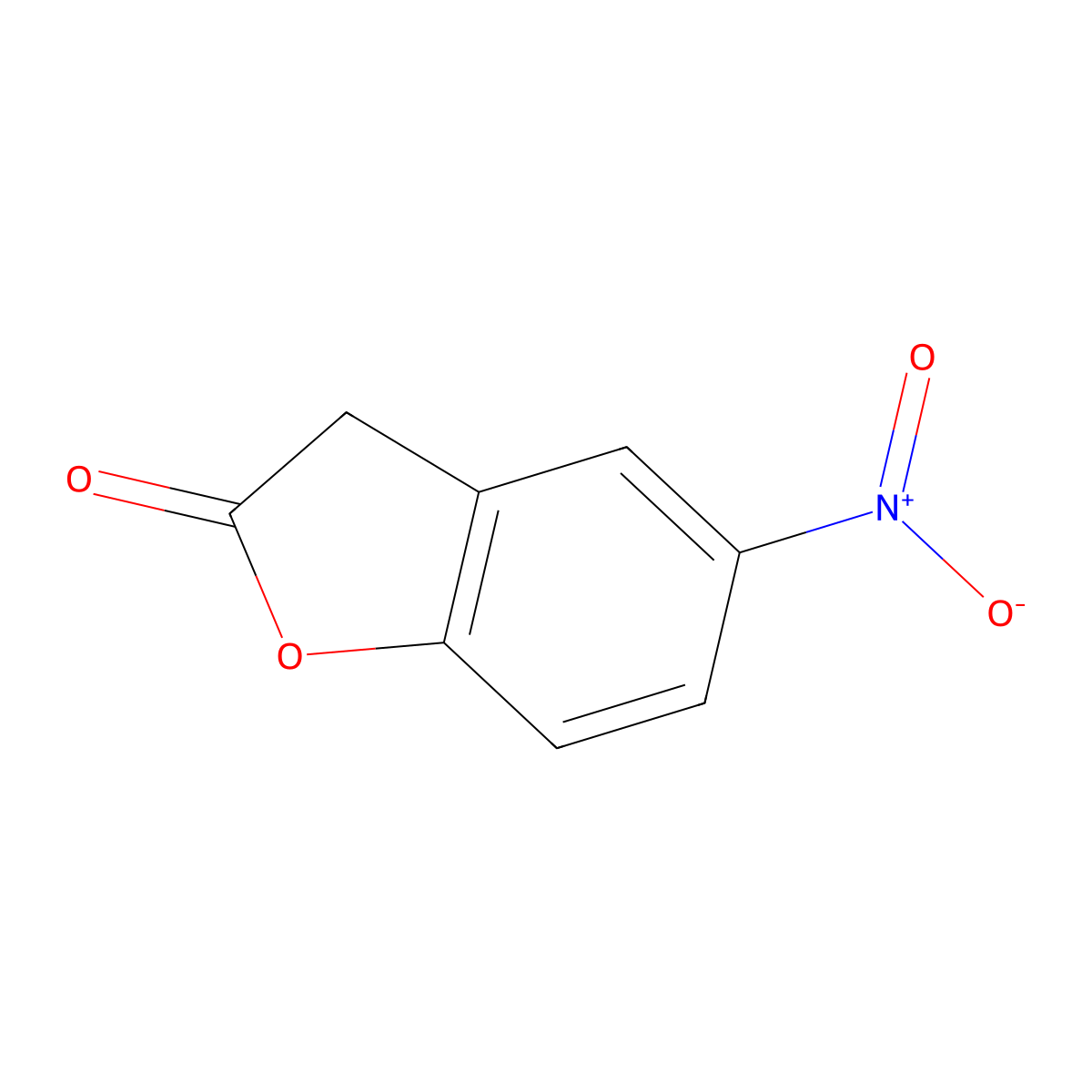 5-Nitro-2(3H)-benzofuranone molecular structure, CAS 21997-23-9