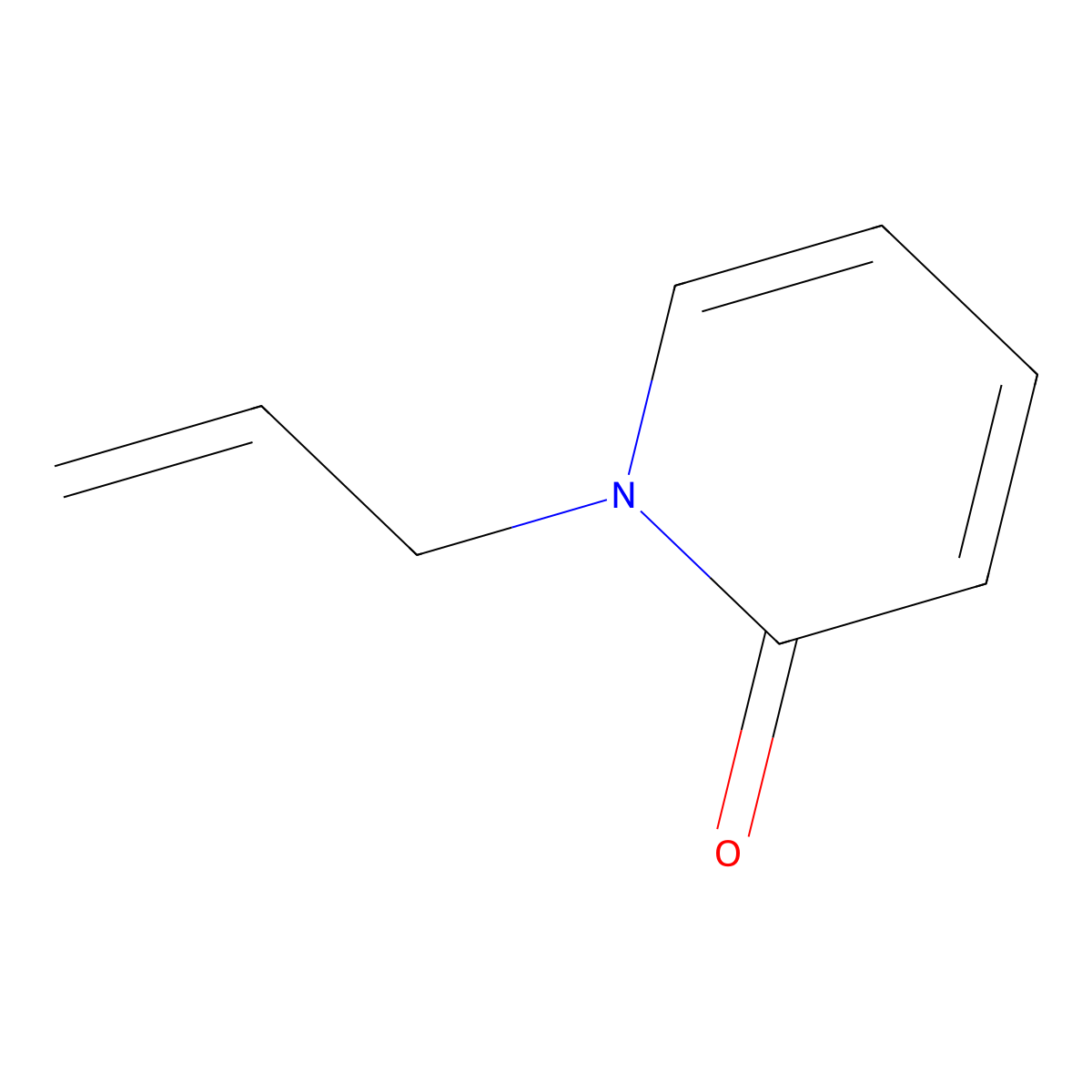 1-Allyl-2(1H)-pyridinone molecular structure, CAS 21997-30-8