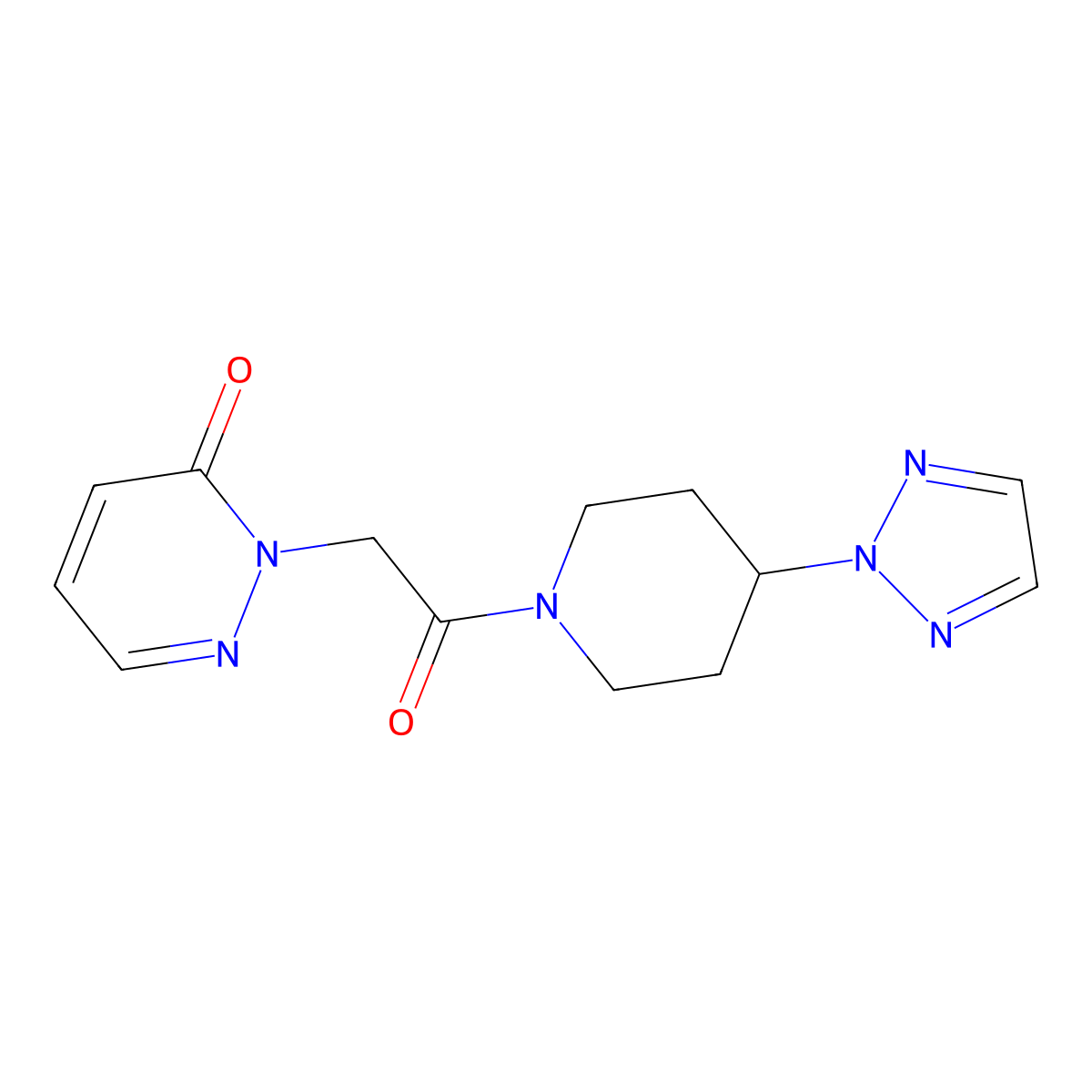 2-(2-(4-(2H-1,2,3-triazol-2-yl)piperidin-1-yl)-2-oxoethyl)pyridazin-3(2H)-one molecular structure, CAS 2199708-57-9
