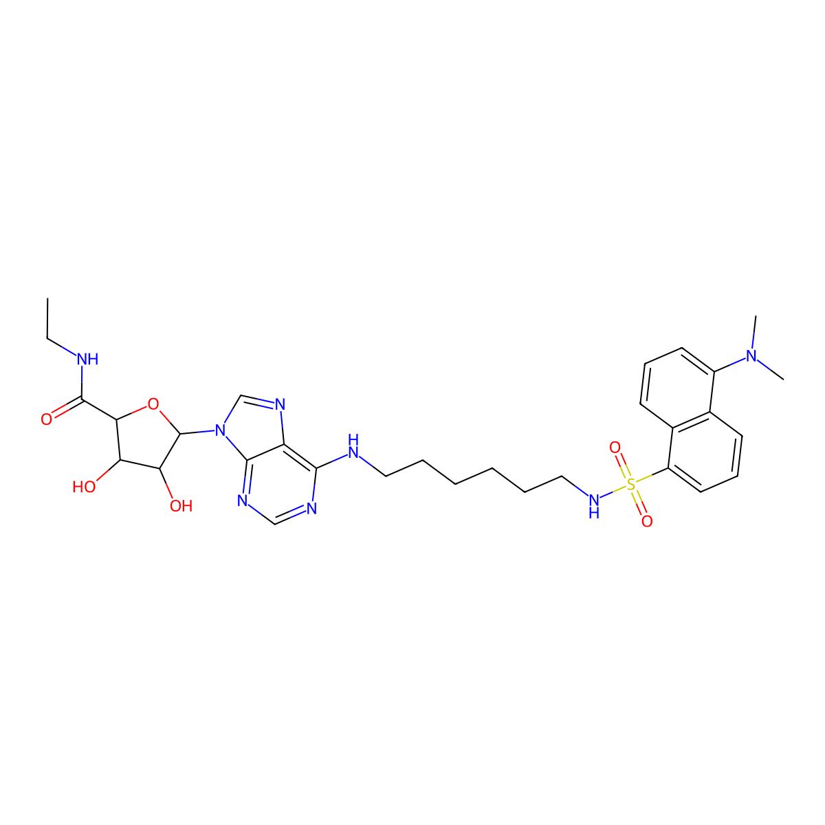 Dansyl-NECA molecular structure, CAS 219982-12-4