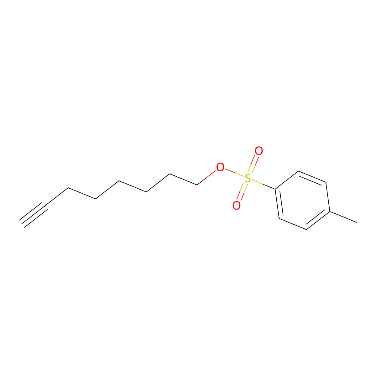 Oct-7-yn-1-yl 4-methylbenzene-1-sulfonate molecular structure, CAS 219982-82-8