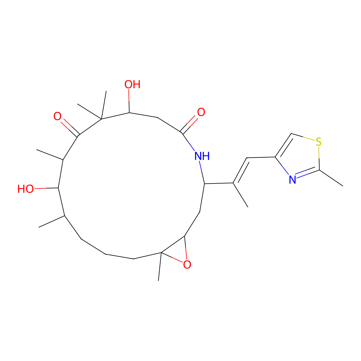 Ixabepilone molecular structure, CAS 219989-84-1