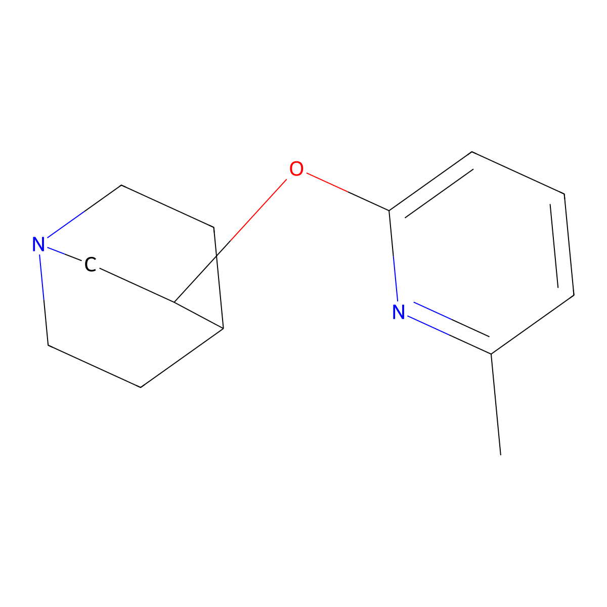 3-[(6-Methylpyridin-2-yl)oxy]-1-azabicyclo[2.2.2]octane molecular structure, CAS 2199972-15-9