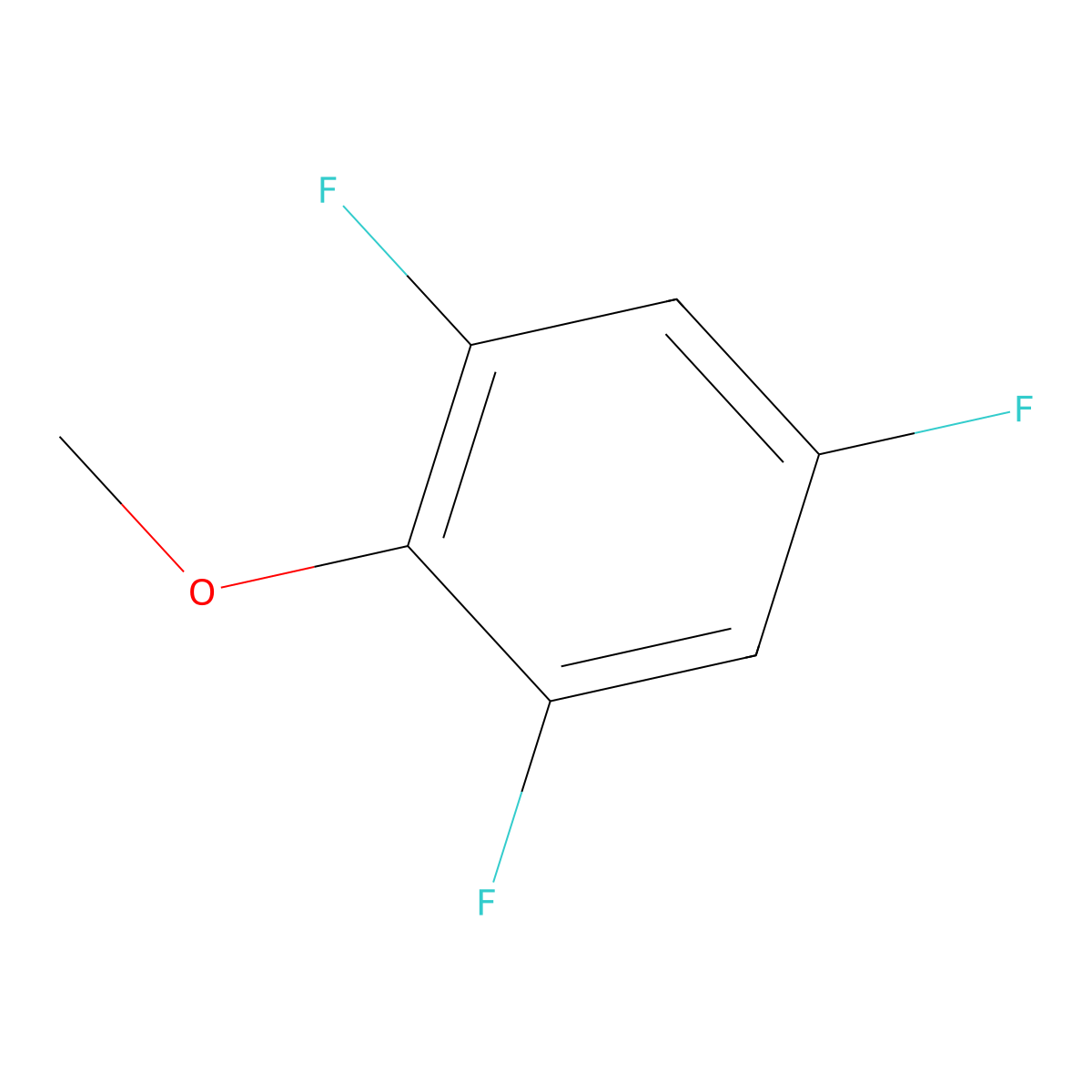 2,4,6-Trifluoroanisole molecular structure, CAS 219998-30-8