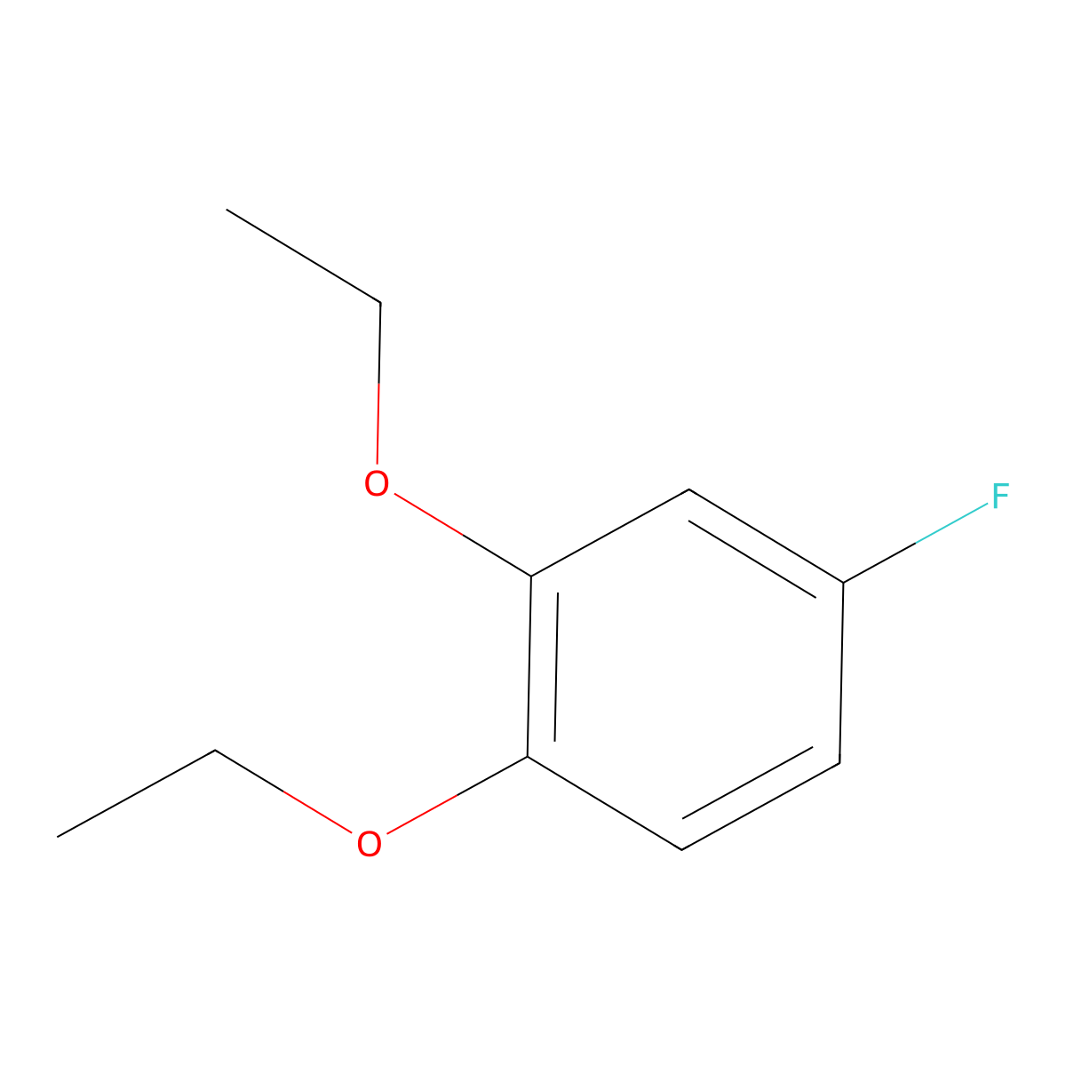 1,2-Diethoxy-4-fluorobenzene molecular structure, CAS 219998-31-9