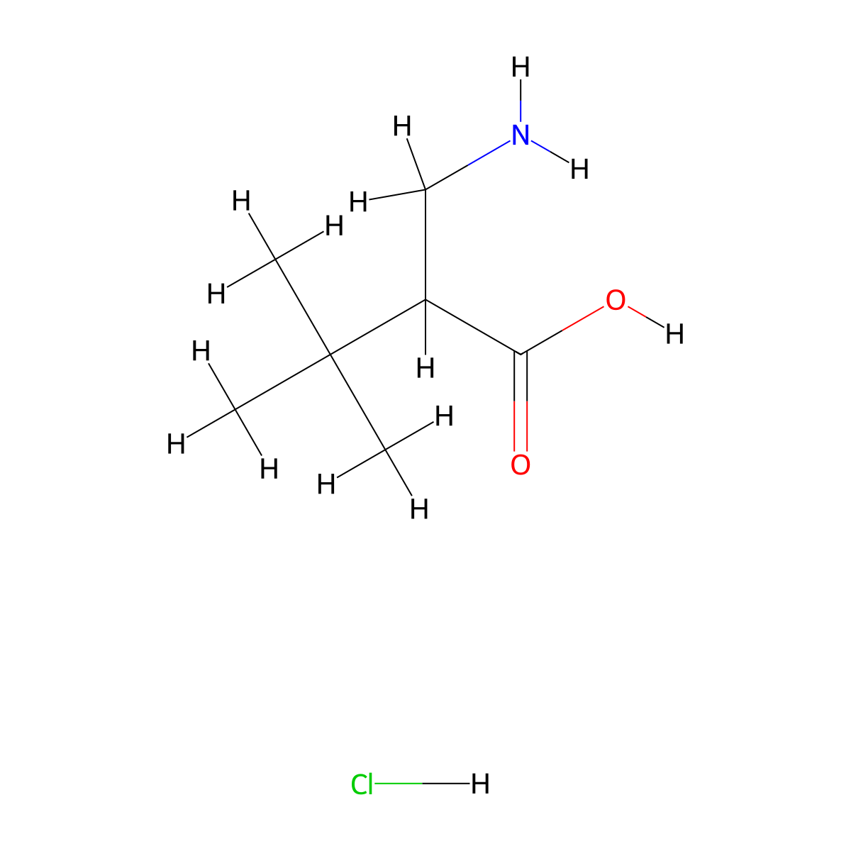 2-(Aminomethyl)-3,3-dimethylbutanoic acid hydrochloride molecular structure, CAS 2199982-53-9