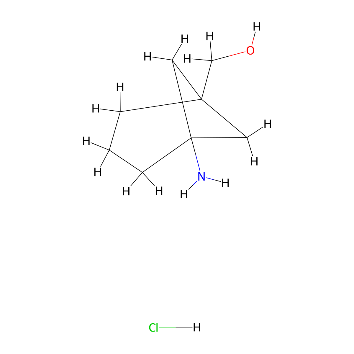 (5-Aminonorpinan-1-yl)methanol;hydrochloride molecular structure, CAS 2199982-63-1