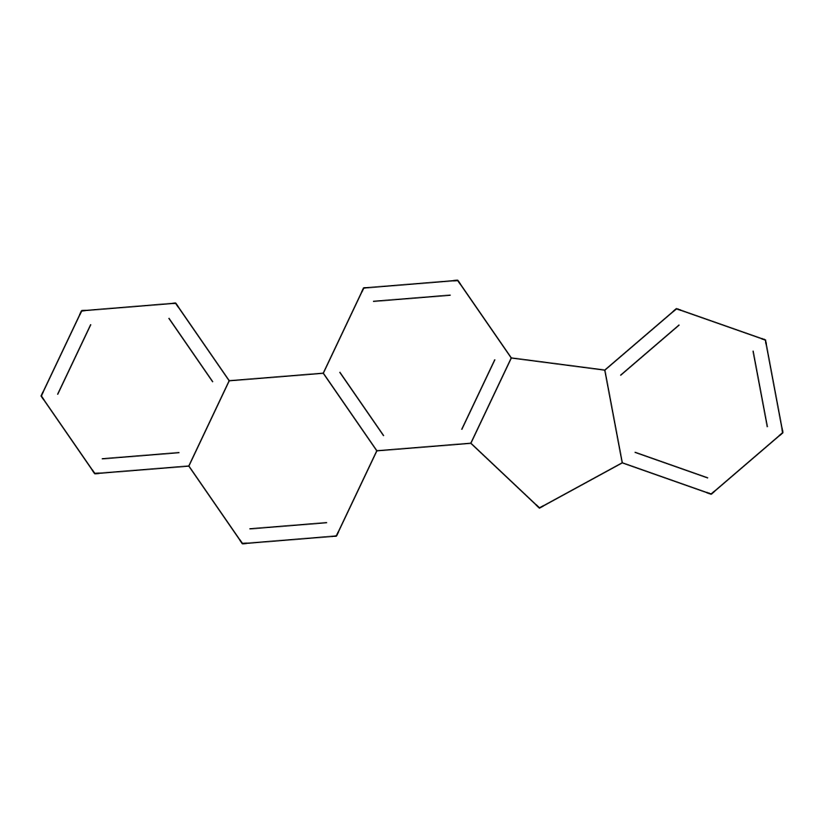 11H-Indeno(2,1-a)phenanthrene molecular structure, CAS 220-97-3