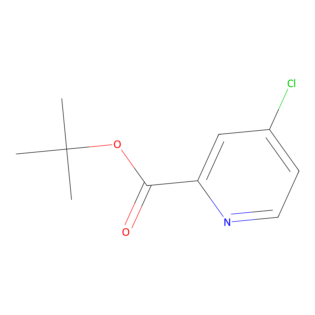tert-Butyl 4-chloropicolinate molecular structure, CAS 220000-86-2