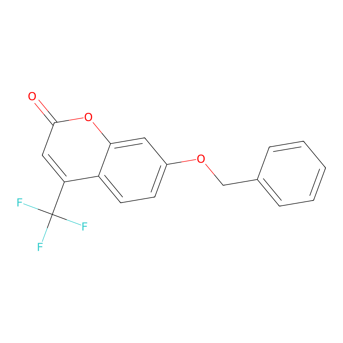 7-Benzyloxy-4-trifluoromethylcoumarin molecular structure, CAS 220001-53-6