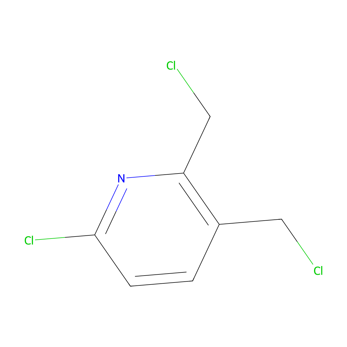 6-Chloro-2,3-bis(chloromethyl)pyridine molecular structure, CAS 220001-94-5