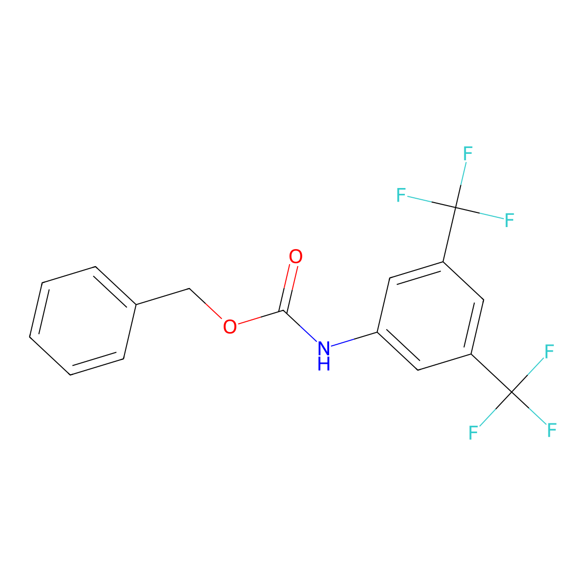 BEnzyl N-[3,5-bis(trifluoromethyl)phenyl]carbamate molecular structure, CAS 2200013-24-5