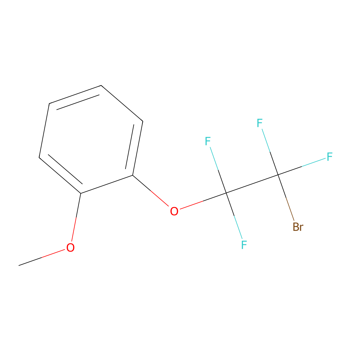 2-(2-Bromo-1,1,2,2-tetrafluoroethoxy)anisole molecular structure, CAS 220004-17-1