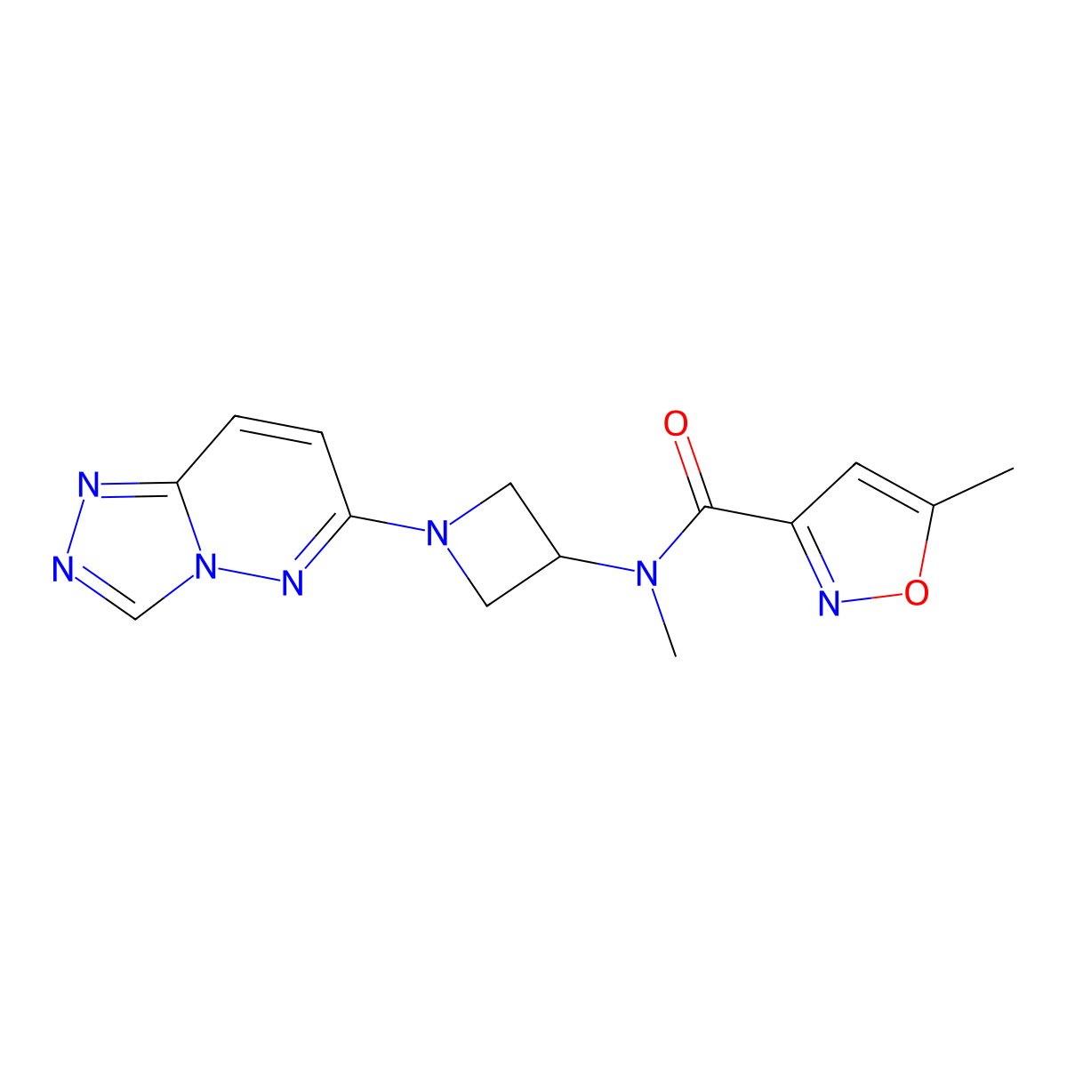 N,5-dimethyl-N-(1-{[1,2,4]triazolo[4,3-b]pyridazin-6-yl}azetidin-3-yl)-1,2-oxazole-3-carboxamide molecular structure, CAS 2200040-29-3