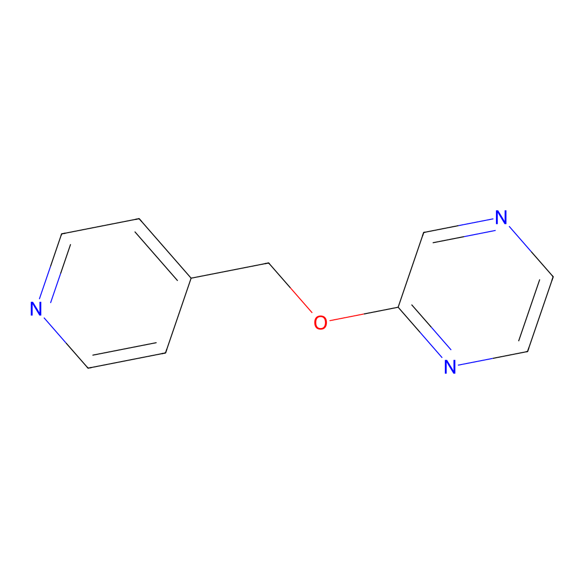 2-[(Pyridin-4-yl)methoxy]pyrazine molecular structure, CAS 2200068-36-4