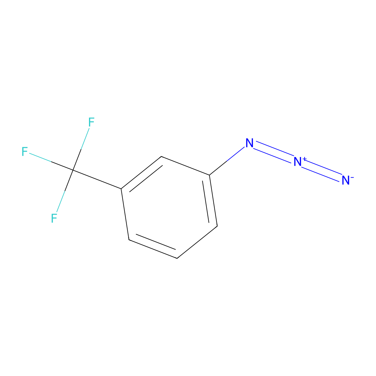 1-Azido-3-(trifluoromethyl)benzene molecular structure, CAS 22001-17-8