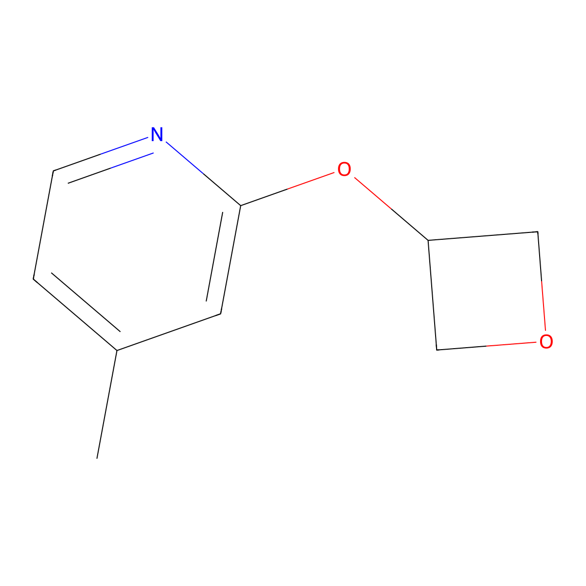 4-Methyl-2-(oxetan-3-yloxy)pyridine molecular structure, CAS 2200106-45-0