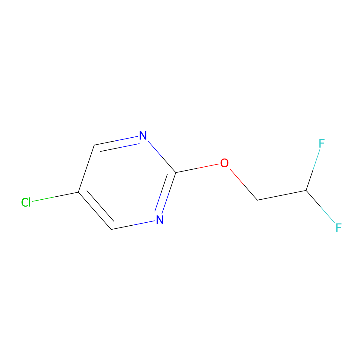 5-Chloro-2-(2,2-difluoroethoxy)pyrimidine molecular structure, CAS 2200177-69-9