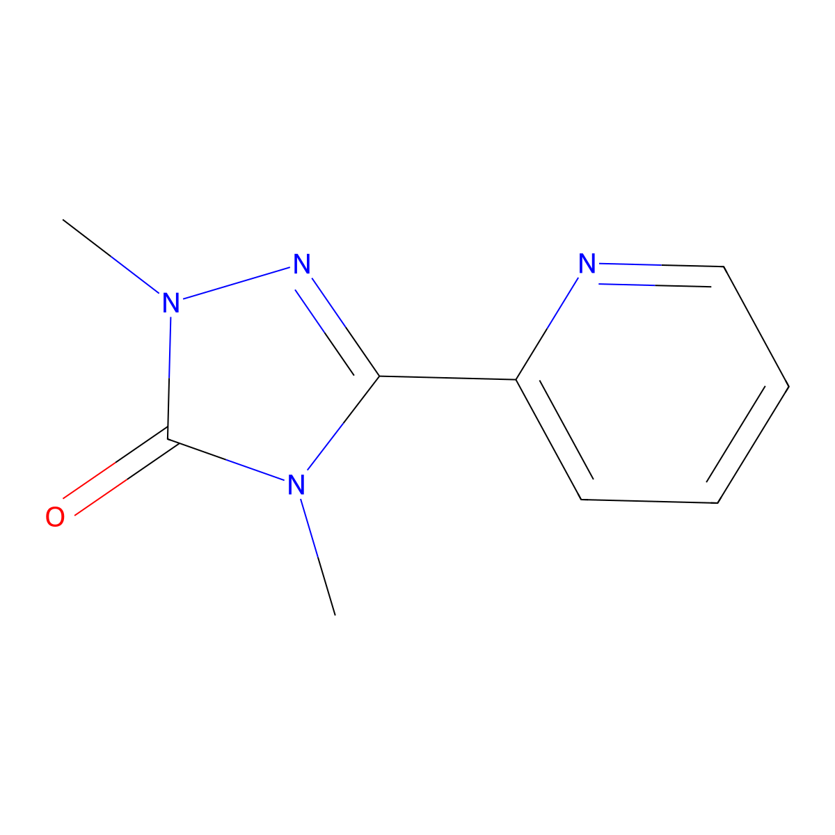1,4-dimethyl-3-(pyridin-2-yl)-4,5-dihydro-1H-1,2,4-triazol-5-one molecular structure, CAS 2200177-85-9