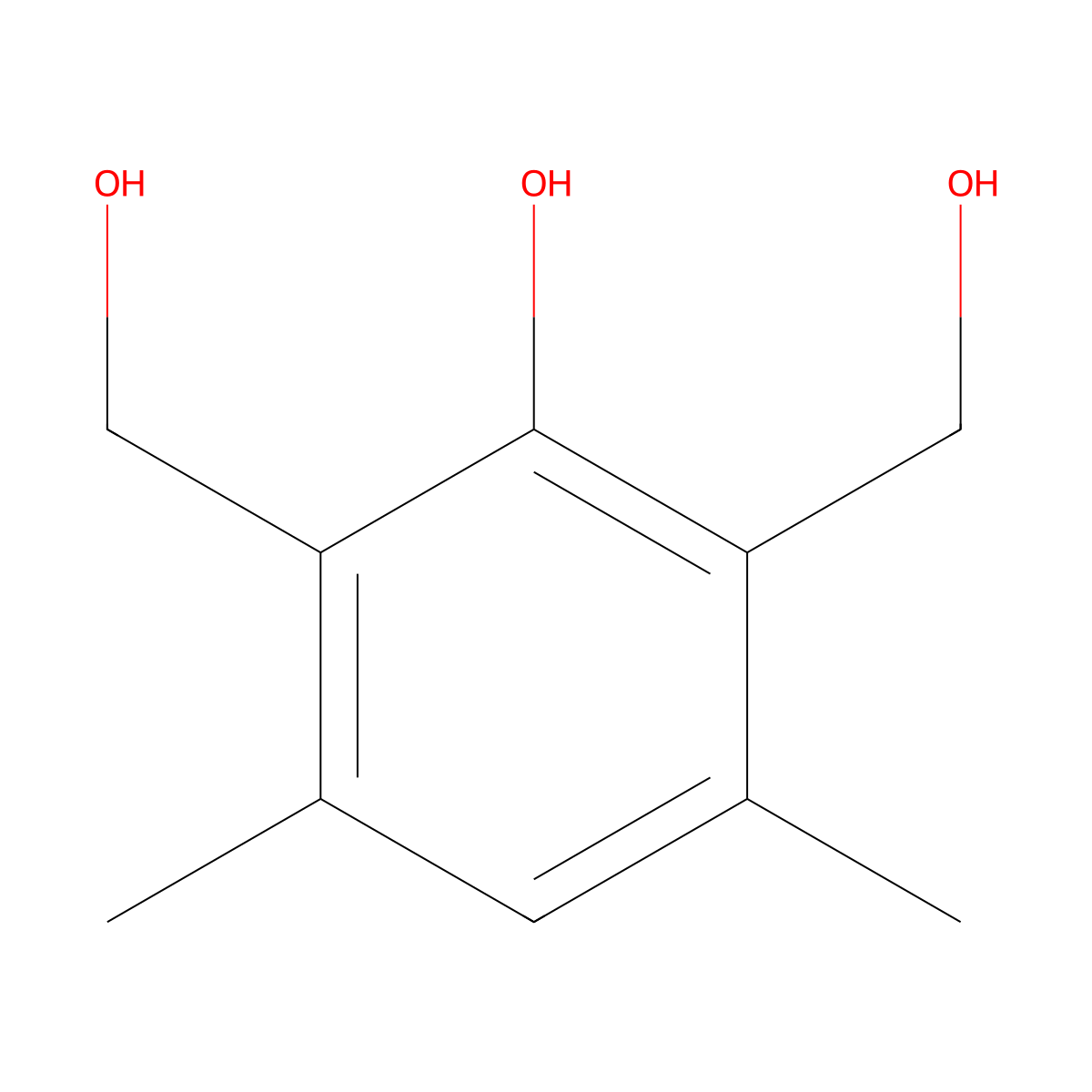 2,6-Bis(hydroxymethyl)-3,5-dimethylphenol molecular structure, CAS 22002-36-4