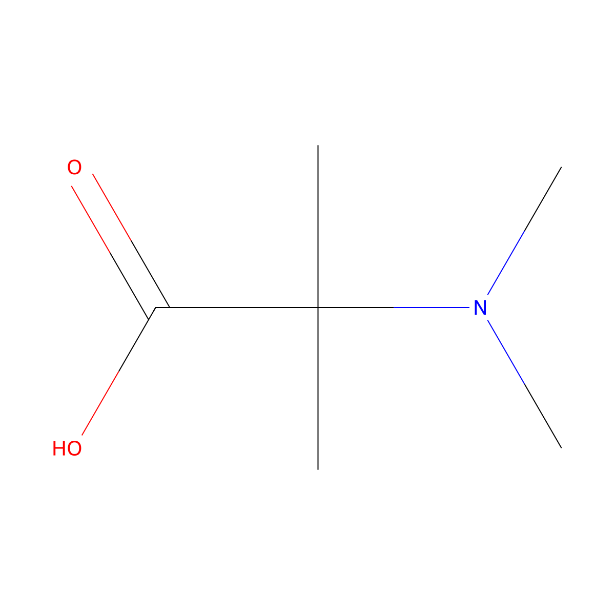 Trimethylalanine molecular structure, CAS 220022-94-6