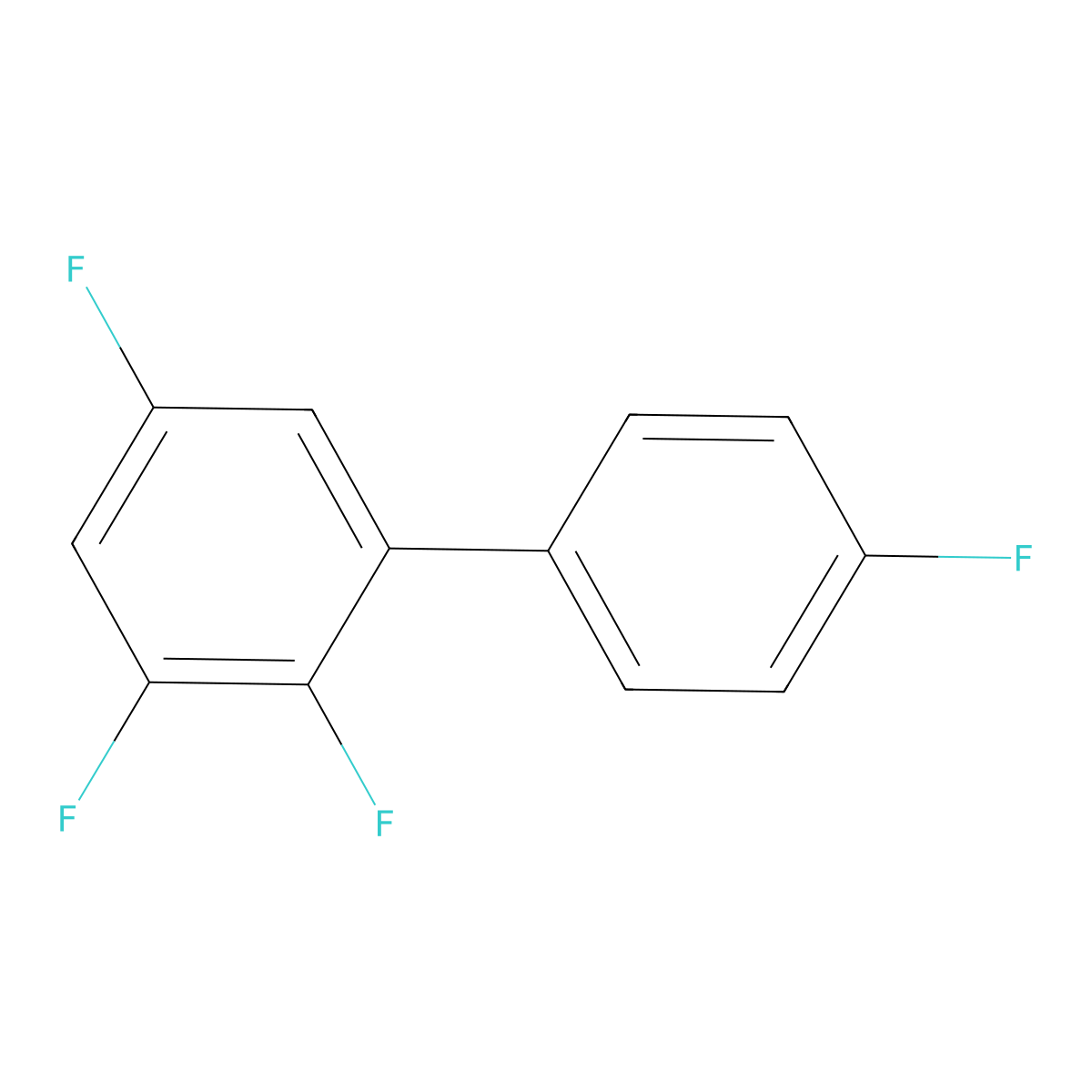 2,3,4',5-Tetrafluoro-1,1'-biphenyl molecular structure, CAS 2200278-91-5