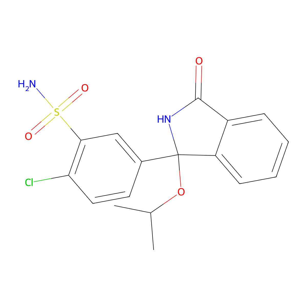 O-Isopropyl Chlorthalidone molecular structure, CAS 2200280-98-2