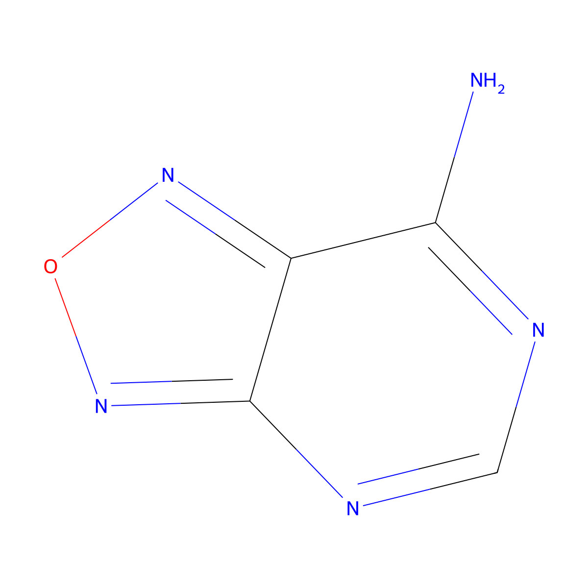 [1,2,5]Oxadiazolo[3,4-d]pyrimidin-7-amine molecular structure, CAS 22003-13-0