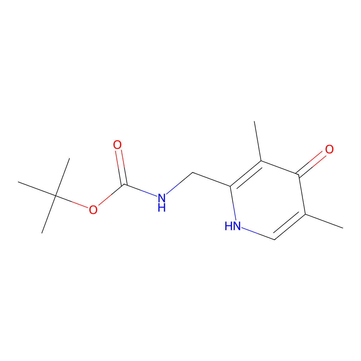 tert-Butyl [(4-hydroxy-3,5-dimethylpyridin-2-yl)methyl]carbamate molecular structure, CAS 2200383-59-9