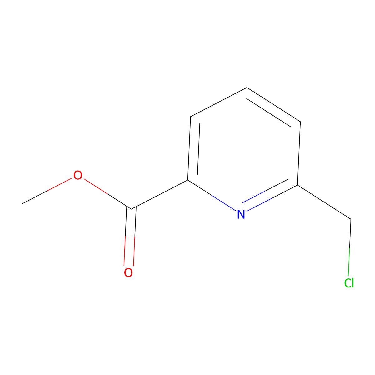 Methyl 6-(chloromethyl)pyridine-2-carboxylate molecular structure, CAS 220040-48-2