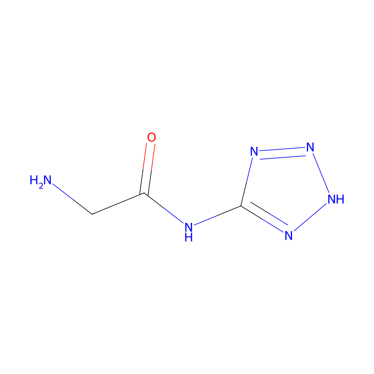 N-1H-Tetrazol-5-ylglycinamide molecular structure, CAS 220041-53-2