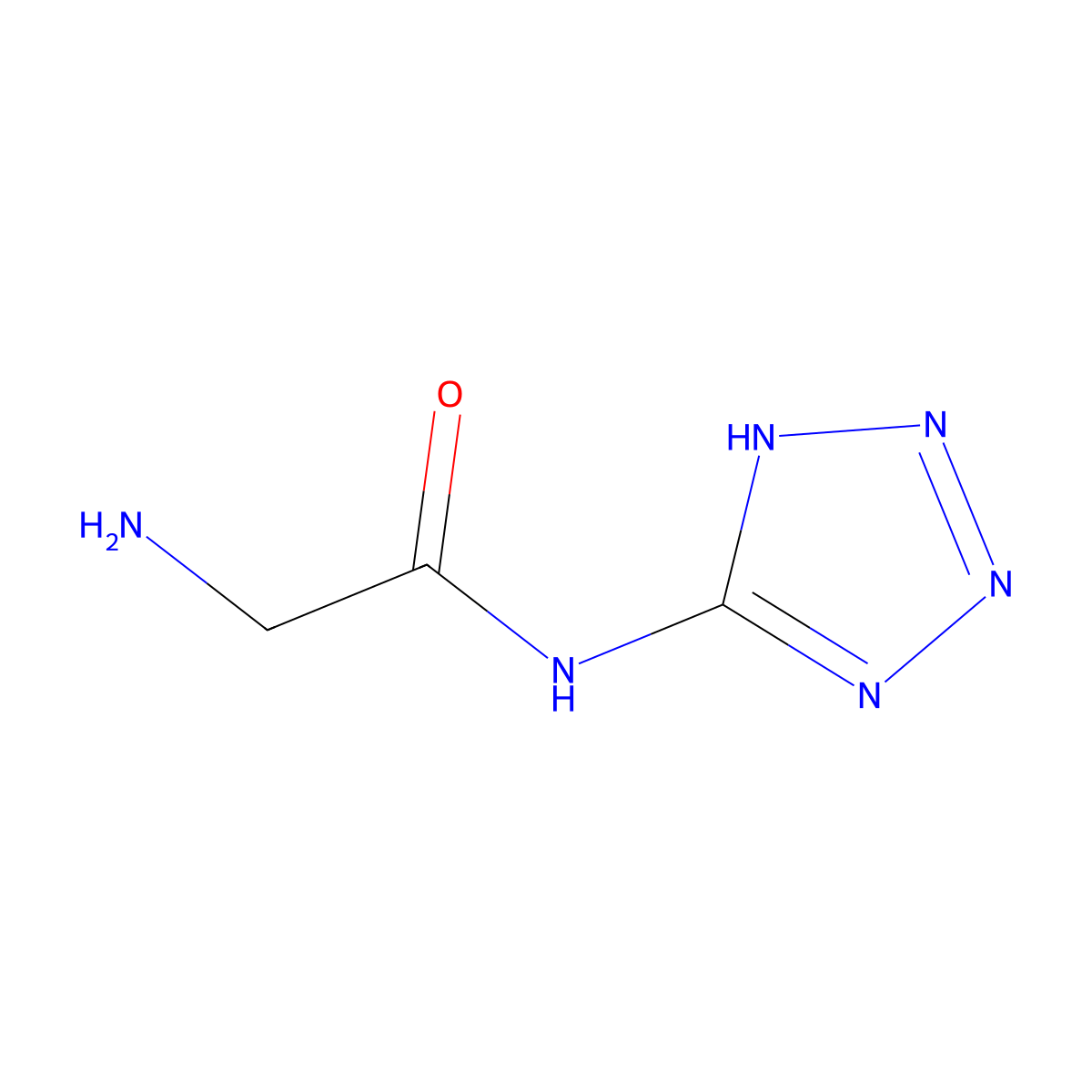N-1H-Tetrazol-5-ylglycinamide molecular structure, CAS 220041-53-2