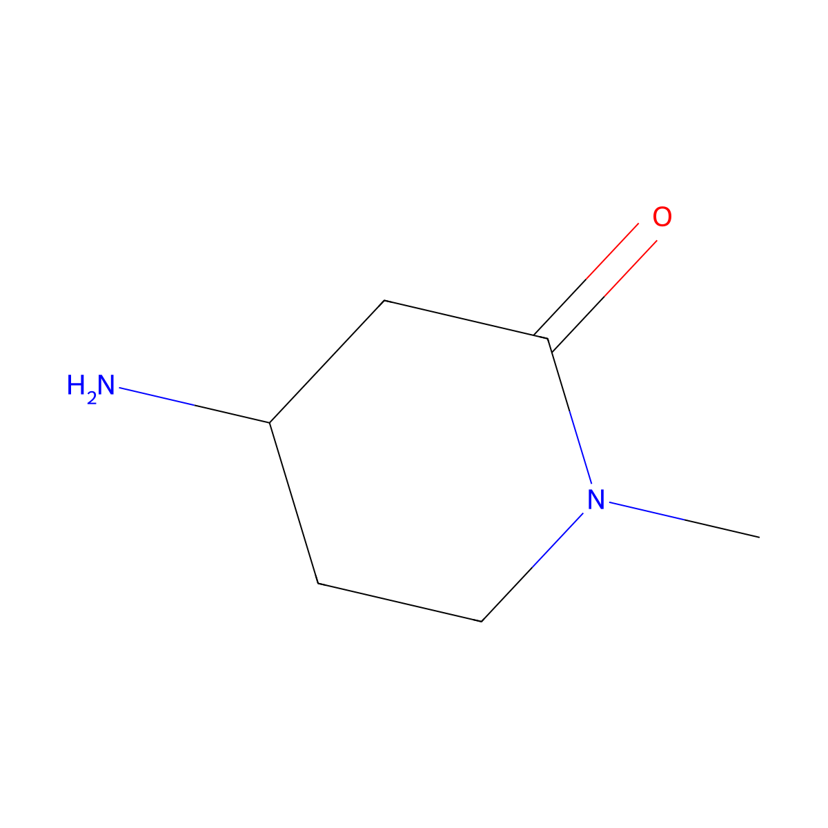 (R)-4-Amino-1-methylpiperidin-2-one molecular structure, CAS 2200475-69-8