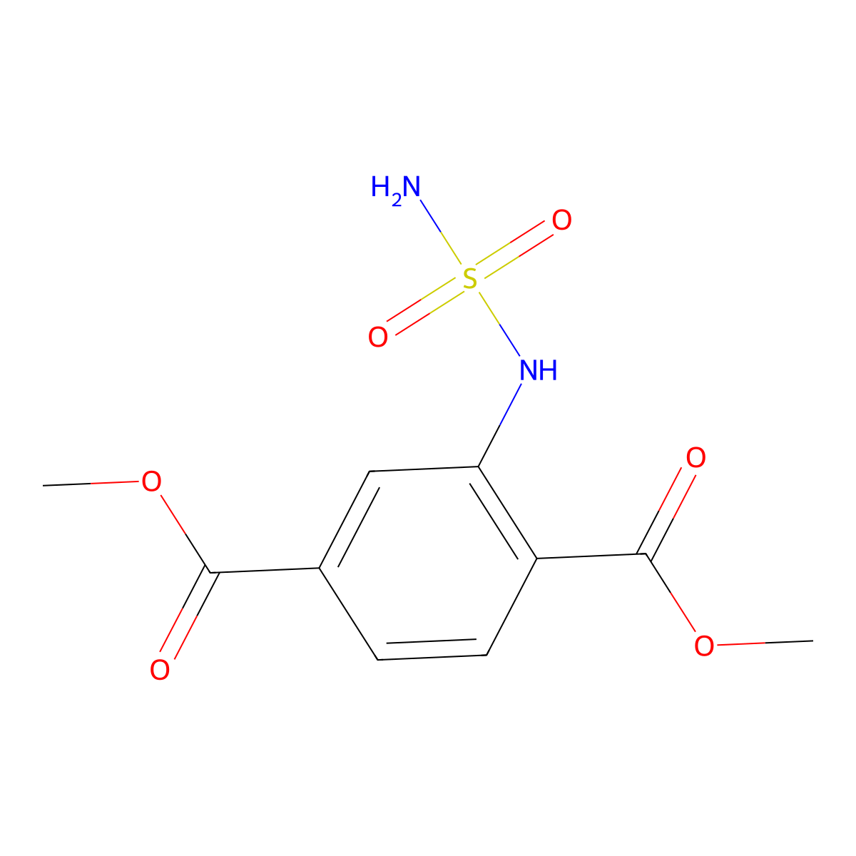 1,4-Dimethyl 2-(sulfamoylamino)benzene-1,4-dicarboxylate molecular structure, CAS 2200528-06-7