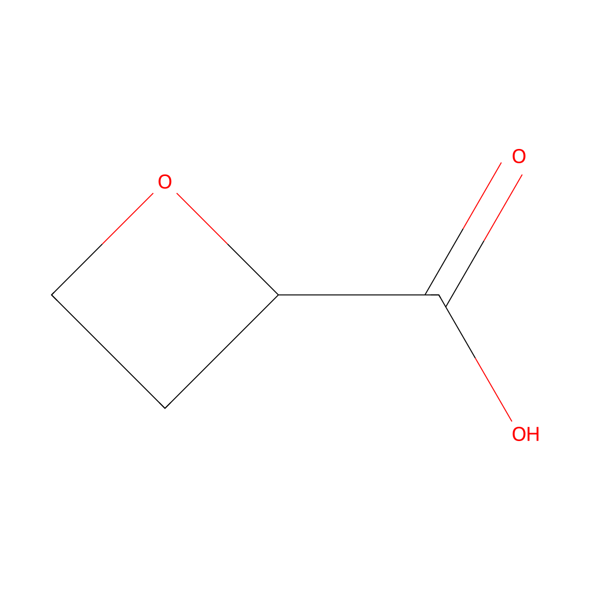 (2R)-oxetane-2-carboxylic acid molecular structure, CAS 2200583-25-9