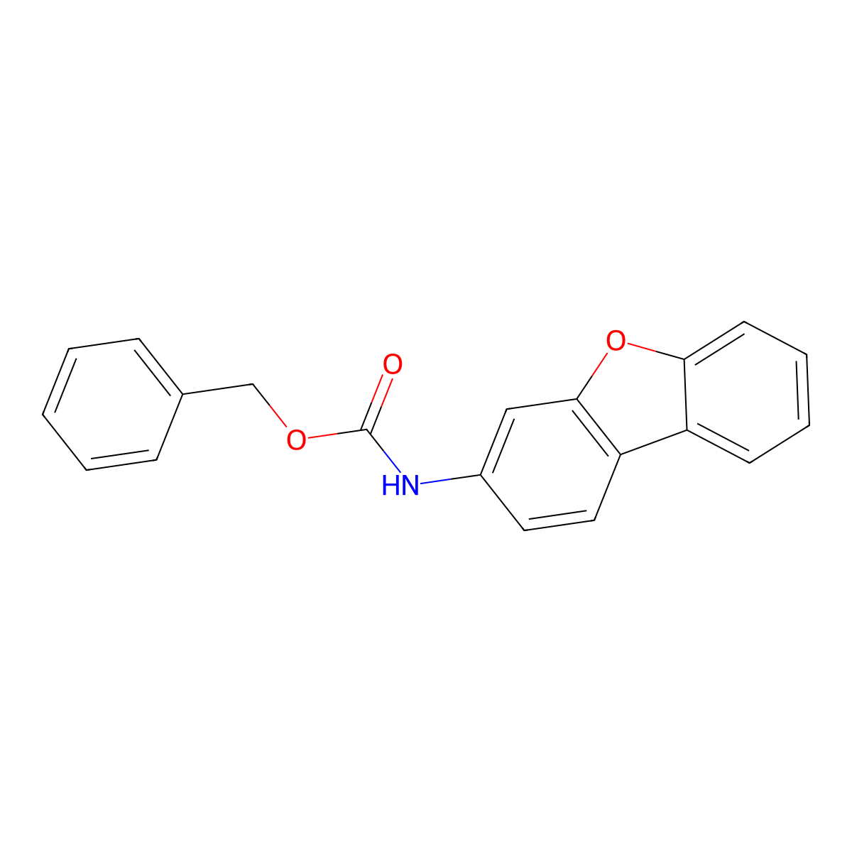 Benzyl dibenzo[b,d]furan-3-ylcarbamate molecular structure, CAS 220059-69-8