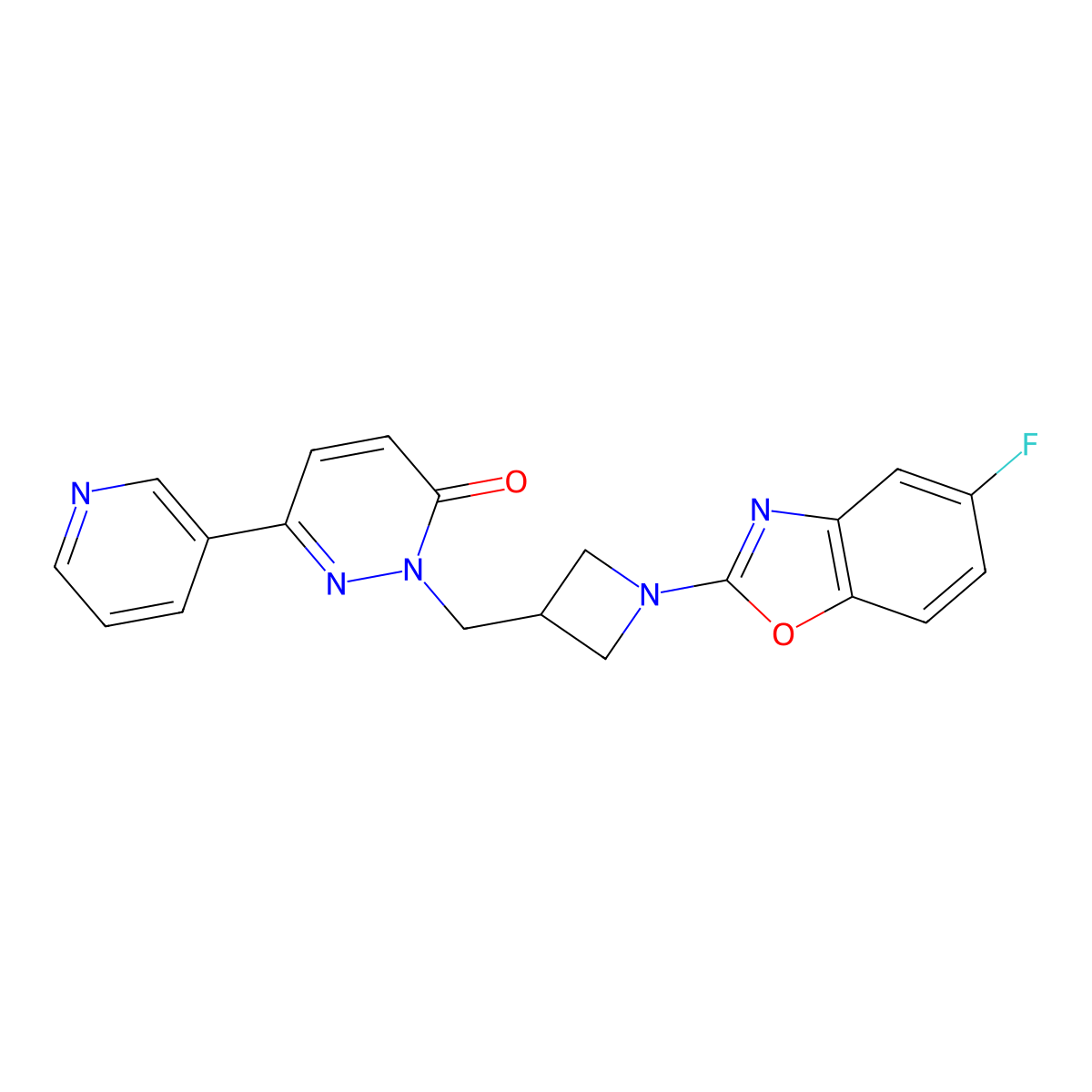 2-{[1-(5-Fluoro-1,3-benzoxazol-2-yl)azetidin-3-yl]methyl}-6-(pyridin-3-yl)-2,3-dihydropyridazin-3-one molecular structure, CAS 2200879-74-7