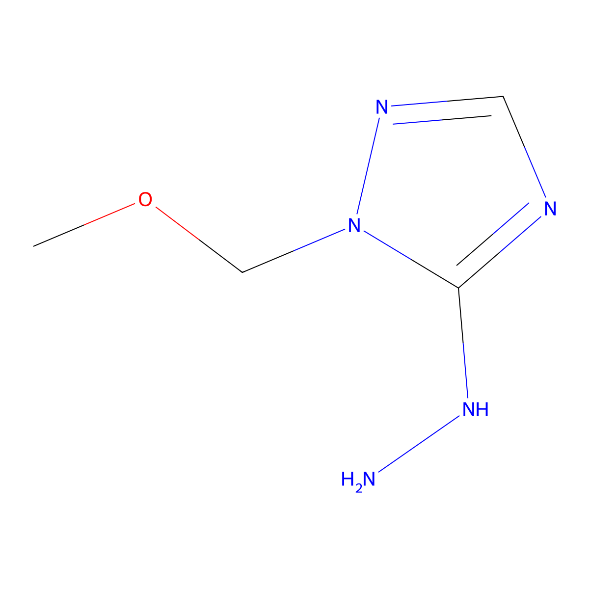 5-Hydrazino-1-(methoxymethyl)-1h-1,2,4-triazole molecular structure, CAS 2200882-53-5