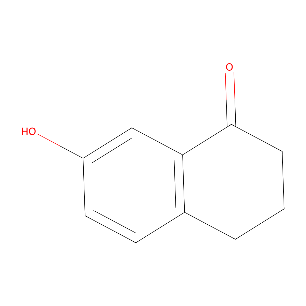 7-hydroxy-3,4-dihydro-2H-naphthalen-1-one molecular structure, CAS 22009-38-7