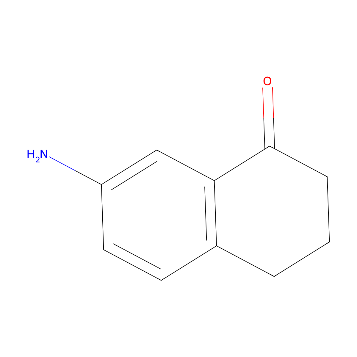 7-Amino-1,2,3,4-tetrahydronaphthalen-1-one molecular structure, CAS 22009-40-1
