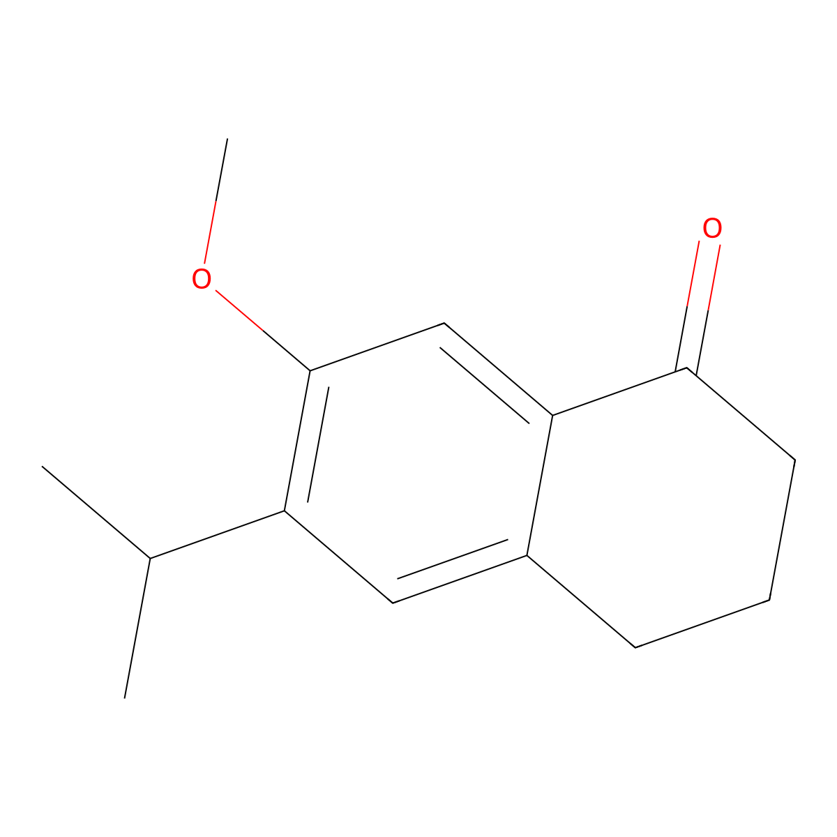 6-Isopropyl-7-methoxy-1-tetralone molecular structure, CAS 22009-41-2