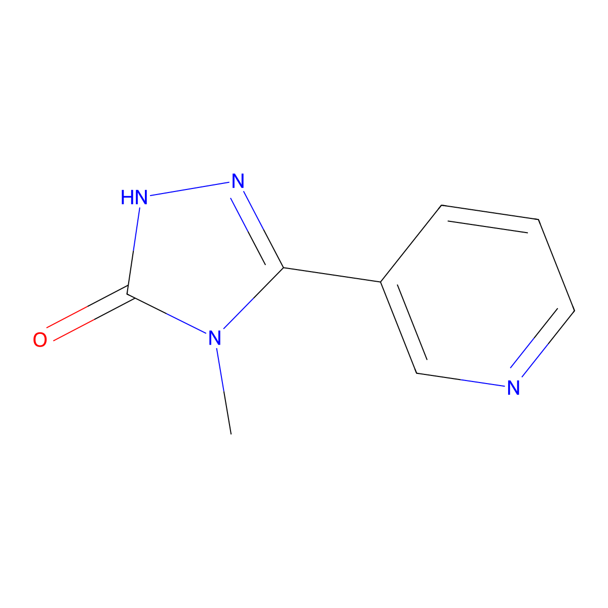 4-methyl-3-(pyridin-3-yl)-4,5-dihydro-1H-1,2,4-triazol-5-one molecular structure, CAS 2200924-62-3