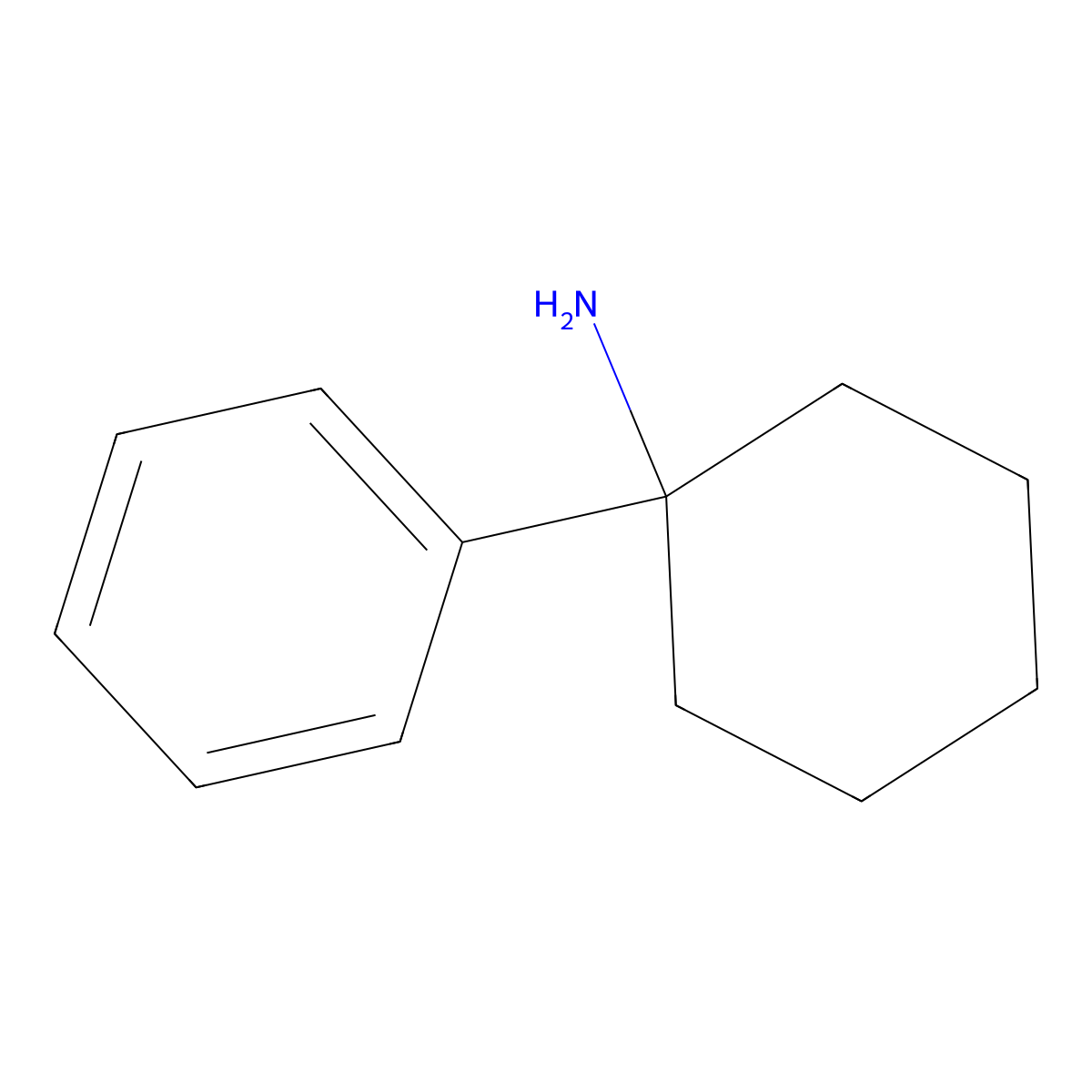 1-Phenylcyclohexylamine molecular structure, CAS 2201-24-3