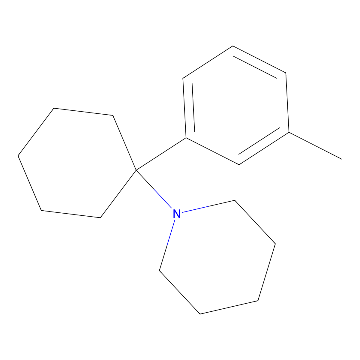 3-Methyl-PCP molecular structure, CAS 2201-30-1
