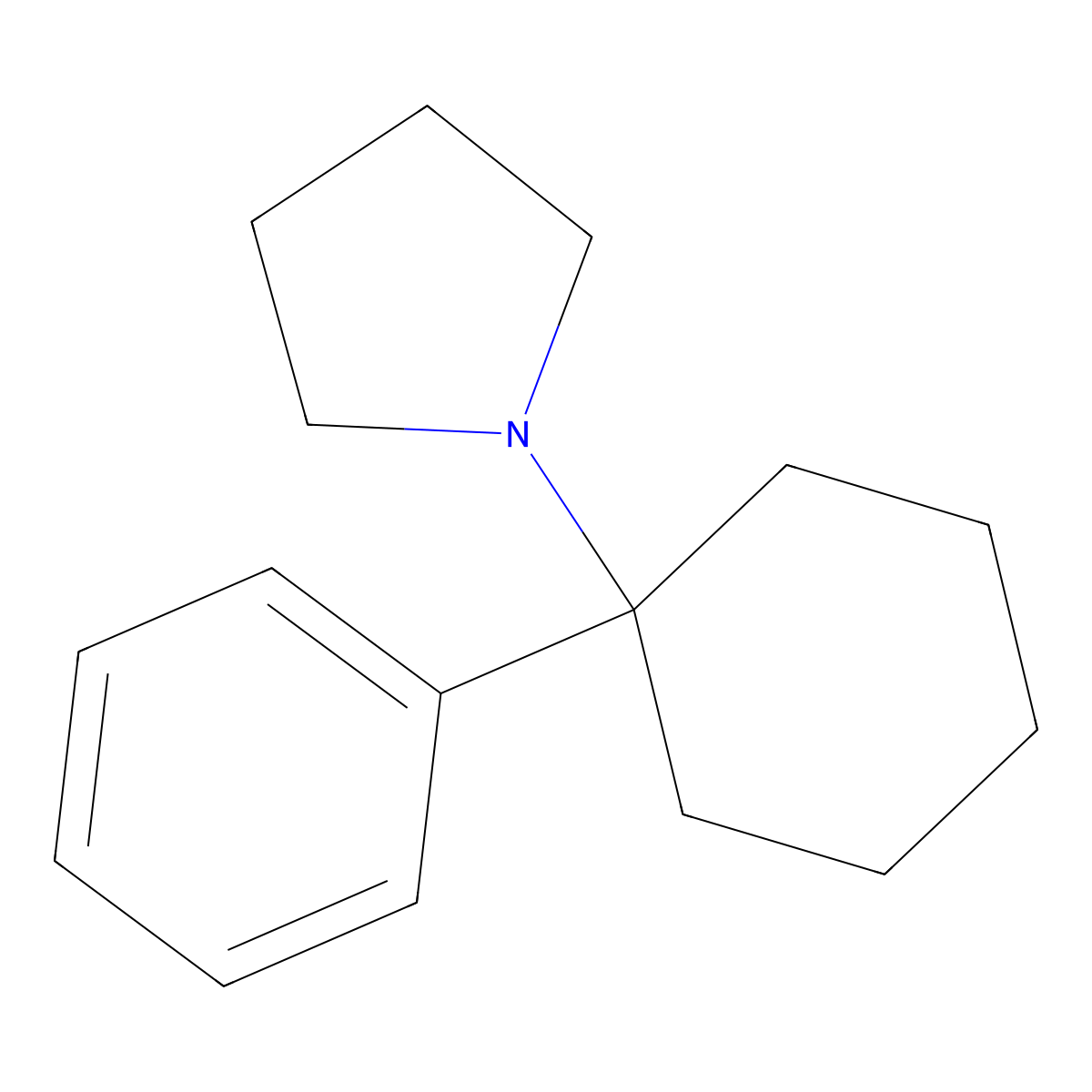 Rolicyclidine molecular structure, CAS 2201-39-0