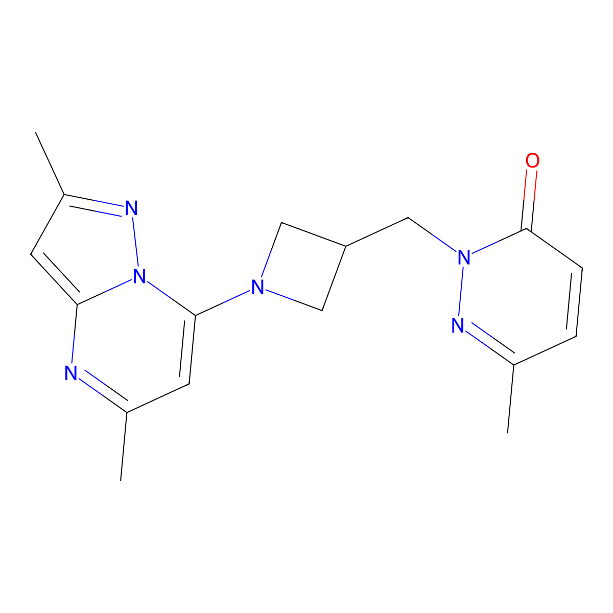 2-[(1-{2,5-Dimethylpyrazolo[1,5-a]pyrimidin-7-yl}azetidin-3-yl)methyl]-6-methyl-2,3-dihydropyridazin-3-one molecular structure, CAS 2201062-60-2