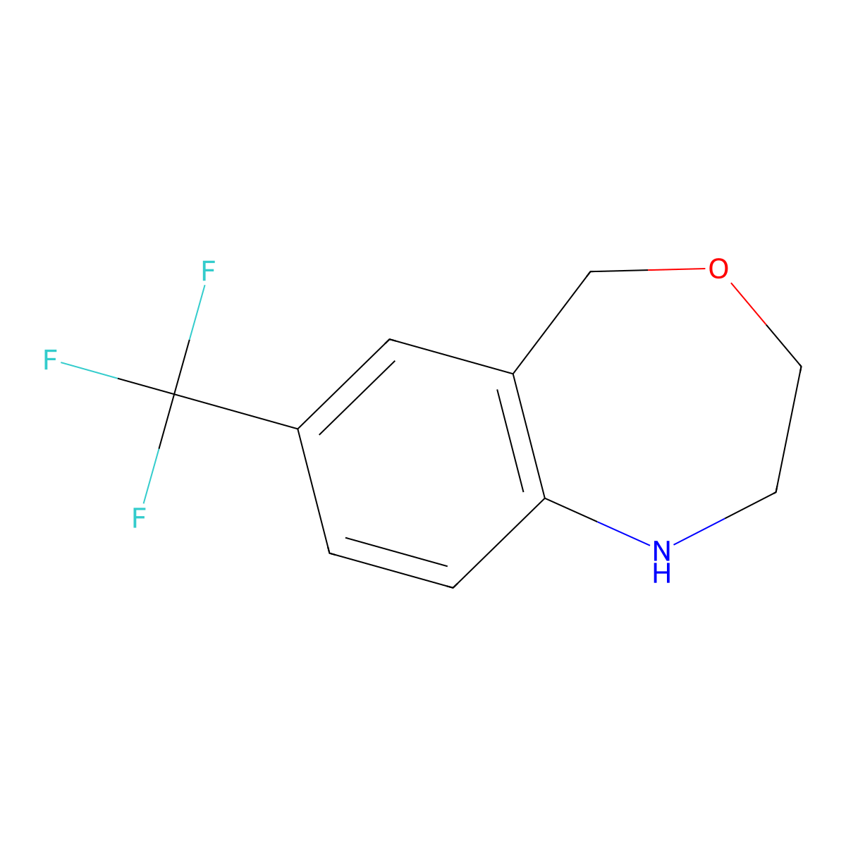 7-(Trifluoromethyl)-1,2,3,5-tetrahydro-4,1-benzoxazepine molecular structure, CAS 220107-62-0