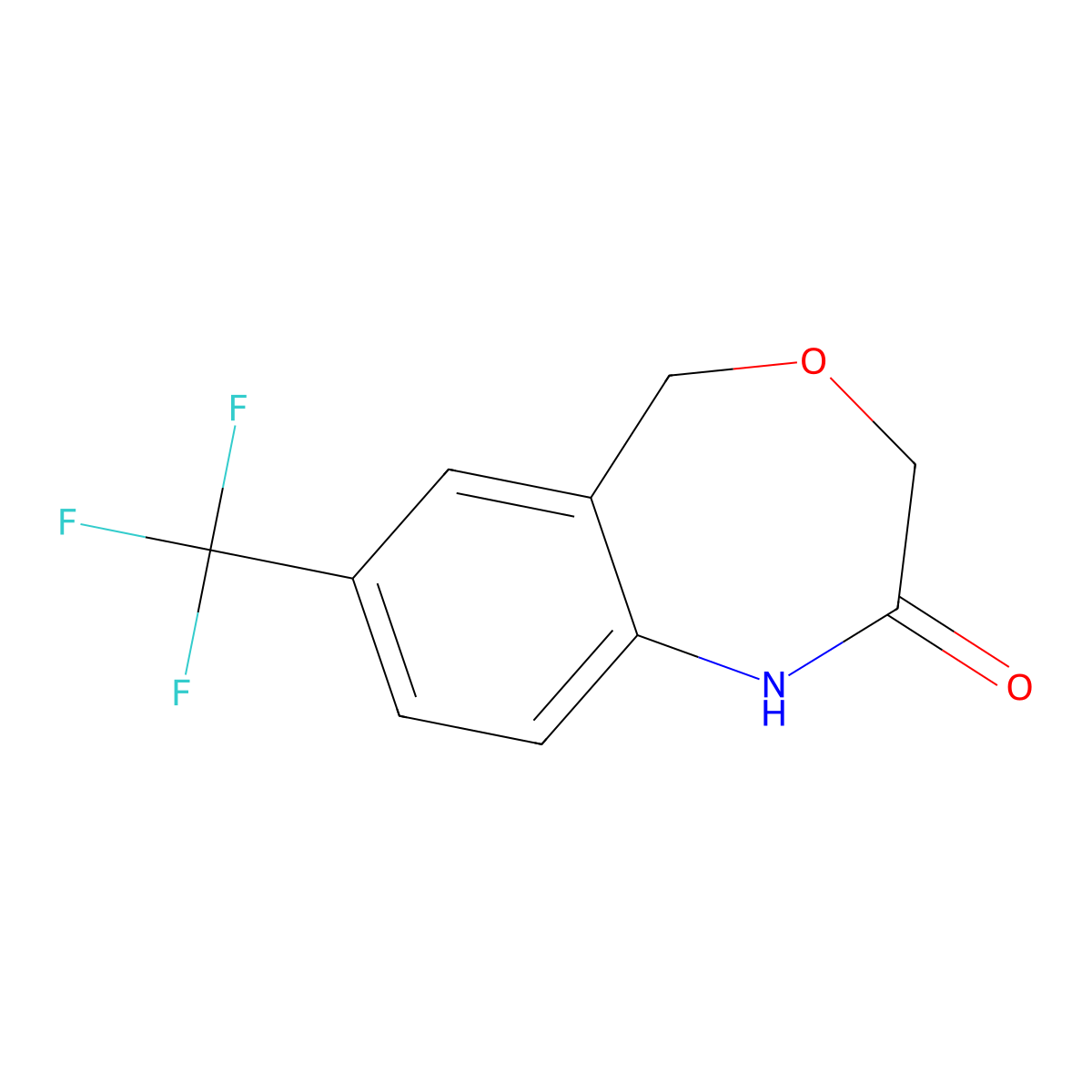 7-(Trifluoromethyl)-1,2,3,5-tetrahydro-4,1-benzoxazepin-2-one molecular structure, CAS 220107-63-1